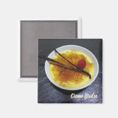 Kreuksteenslag op leisteen met frambozen en vanill magneet (Voorkant / Achterkant)