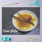 Kreuksteenslag op leisteen met frambozen en vanill tissuepapier (Craft)