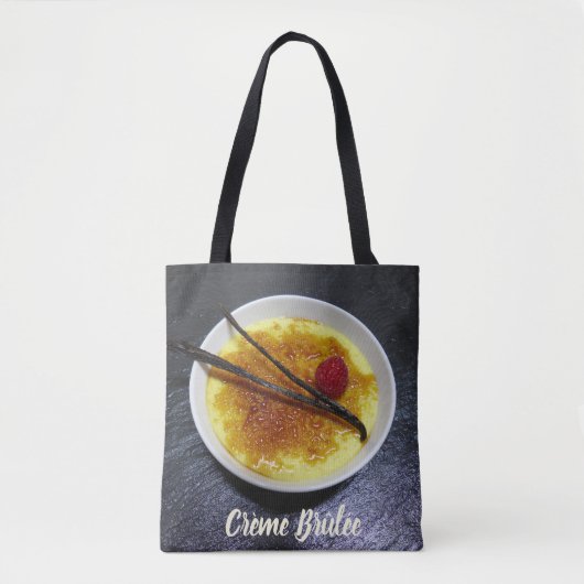 Kreuksteenslag op leisteen met frambozen en vanill tote bag (Voorkant)