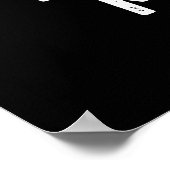 Kreukstof op de stok poster (Hoek)