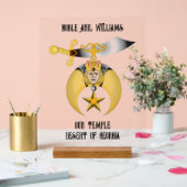 Kreukstoffen Acryl Bord (Huwelijk)