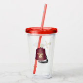 Kreukstoffen Acryl Drinkbeker (Achterkant)