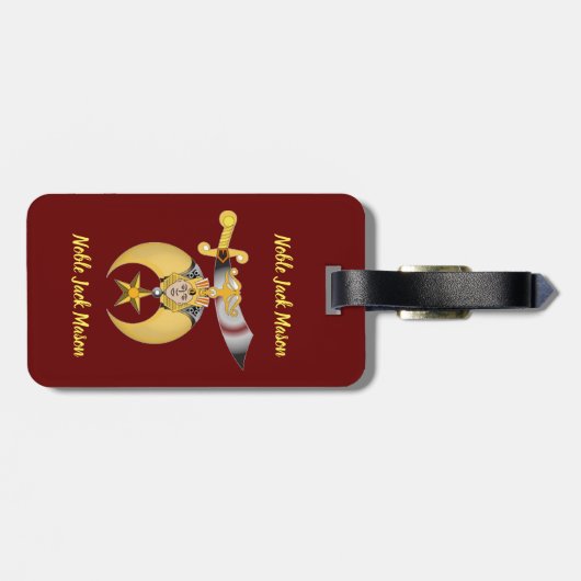 Kreukstoffen Bagagelabel (Achterkant horizontaal)