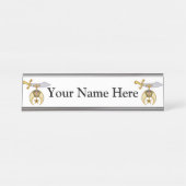 Kreukstoffen Bureau Naambordje (Voorkant)