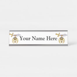 Kreukstoffen Bureau Naambordje