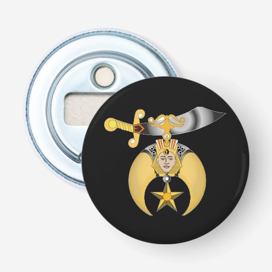 Kreukstoffen Button Flesopener (Voorkant)