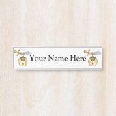 Kreukstoffen Deurbordje (Voorkant)