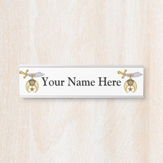 Kreukstoffen Deurbordje (Voorkant)