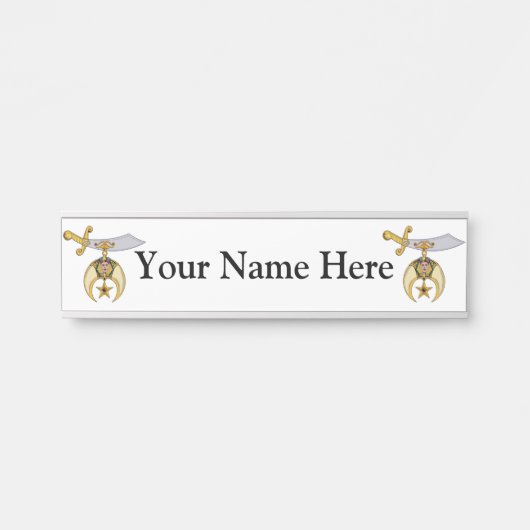 Kreukstoffen Deurbordje (Voorkant)