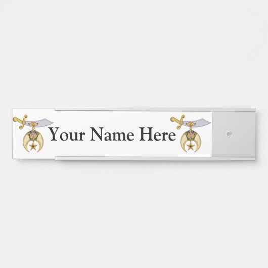 Kreukstoffen Deurbordje (Voorkant)