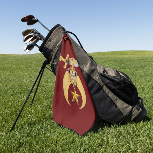 Kreukstoffen Golfhanddoek (Groen)