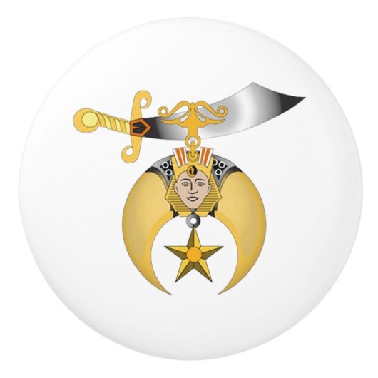 Kreukstoffen Keramische Knop (Voorkant)