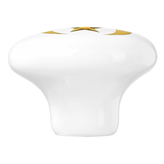 Kreukstoffen Keramische Knop (Zijkant)