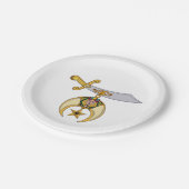 Kreukstoffen Papieren Bordje (Gekanteld)