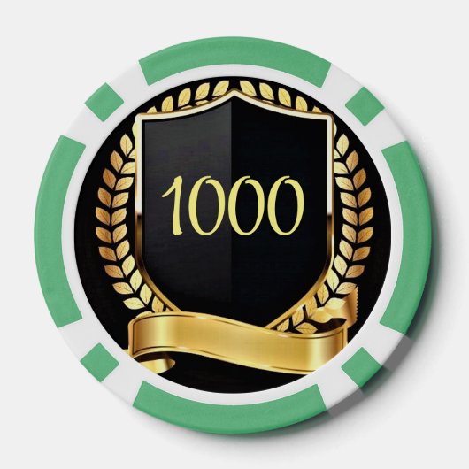 Kreukstoffen Poker Chips (Achterkant)