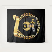 Kreukstoffen Wandkleed (Voorkant (horizontaal))