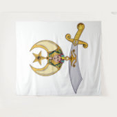 Kreukstoffen Wandkleed (Voorkant (horizontaal))