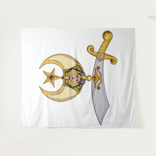 Kreukstoffen Wandkleed (Voorkant (horizontaal))