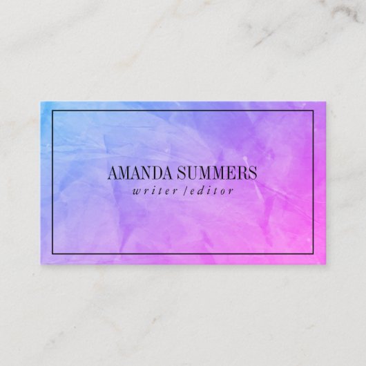 Kreukstructuur Visitekaartje (Voorkant)