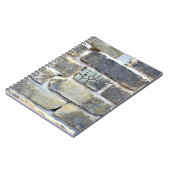 Kreuktrommelende Brick Wall Zachte grunge Notitieboek (Linkerzijde)