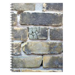 Kreuktrommelende Brick Wall Zachte grunge Notitieboek