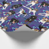 Kreukvrij (blauw) cadeaupapier (Hoek)