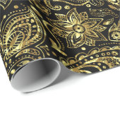 Kreukvrij Floral paisley Pattern Wrapping Pape Cadeaupapier (Rol Hoek)