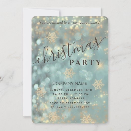 Kreukvrij kerstfeest in het bedrijfsleven Invita Kaart (Voorkant)