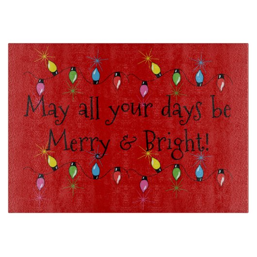 Kreukwerk en klare kerstkaarten snijplank (Voorkant)