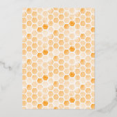 Kreukzweet zoals het Baby shower van genderneutraa Folie Uitnodiging (Achterkant)