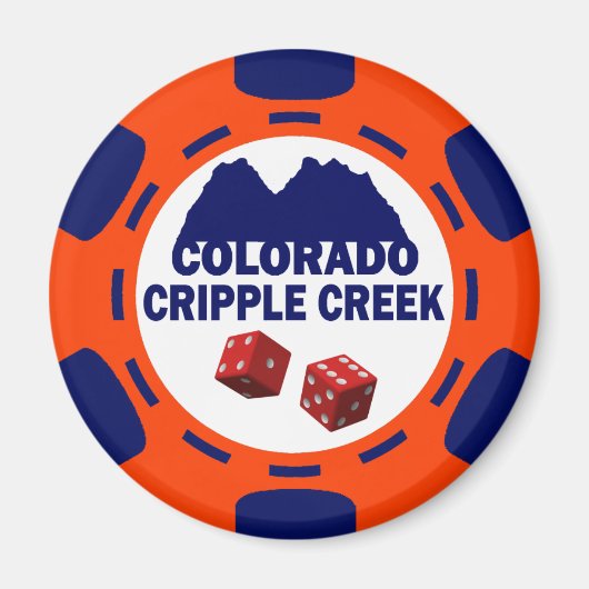 KREUPELE COLORADO POKER CHIP MAGNEET (Voorkant)