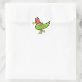 Kreupele Eend Ronde Sticker (Tas)