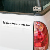 kreupele media bumpersticker (Op Truck)