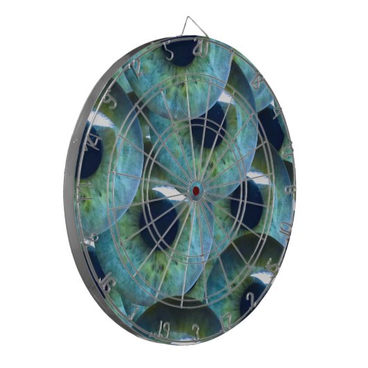 kreupele oogballen dartbord (Voorkant Links)