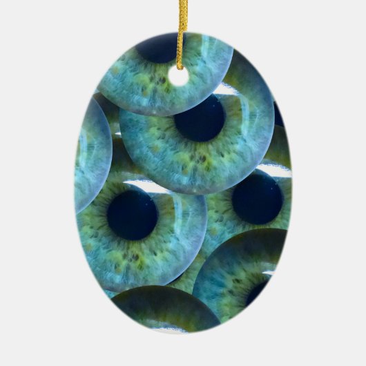 kreupele oogballen keramisch ornament (Voorkant)