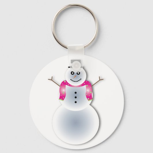kreupele sneeuwpop sleutelhanger (Voorkant)
