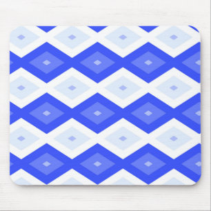 Kreuzenblauw diamantpatroon muismat