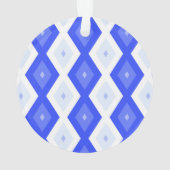 Kreuzenblauw diamantpatroon ornament (achterkant)