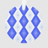 Kreuzenblauw diamantpatroon ornament (voorkant)