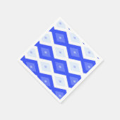 Kreuzenblauw diamantpatroon servet (Hoek)