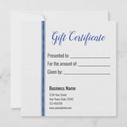 Kreuzend Elegant kerstcadeaubon (Achterkant)