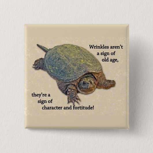 Kreuzengekreukvrij Vierkante Button 5,1 Cm (Voorkant)