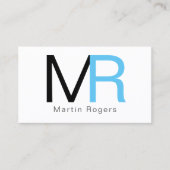 Kreuzengrote initialen bedekking visitekaartje (Voorkant)