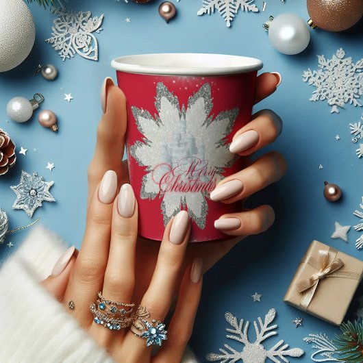 Kreuzenkerstsneeuwvlokken PAPIER CUPS Papieren Bekers