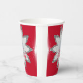 Kreuzenkerstsneeuwvlokken PAPIER CUPS Papieren Bekers (Rechts)