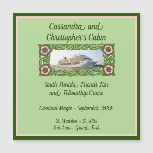 Kreuzenschip Lijst Stateroom deur markeerteken 2 (Voorkant)