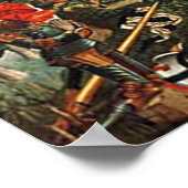 Kreuzritter vor Christkind Poster (Hoek)