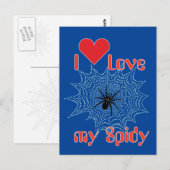 Kreuzspinne im Netz Briefkaart (Voorkant / Achterkant)