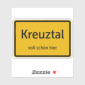 Kreuztal Aufkleber Sticker Autoaufkleber (Vel)