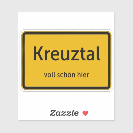 Kreuztal Aufkleber Sticker Autoaufkleber (Vel)